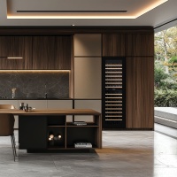 Винный шкаф Dunavox DVN-109.291DB.TO двухзонный в колонну